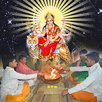 Durga Puja, Durga Parthiv, Nav Durga, Laksh Chandi, Sat Chandi, Nav Chandi and Chamunda Devi Pujas