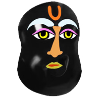 Painted Santan Gopal Shaligram